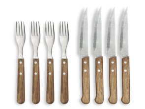 HOLM Grillbestick 8 delar Rostfritt stål/Akacia